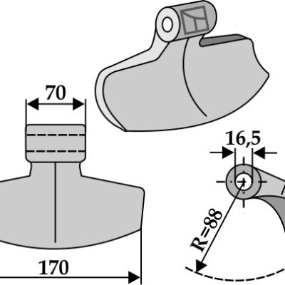 Pruning hammer 170x70mm