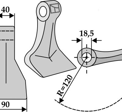 Pruning hammer 90x40mm