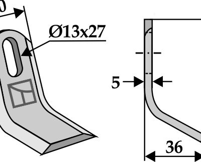 Y-blade 82x40mm