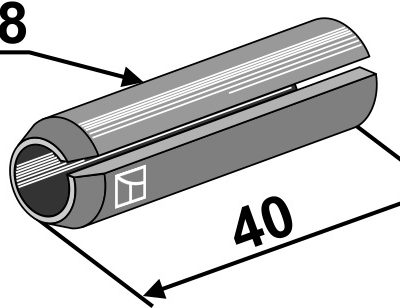 Clamping pin - Ø8x40