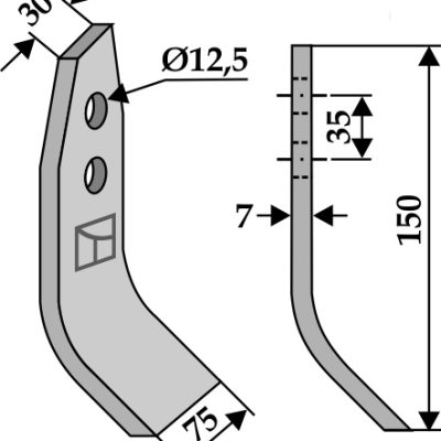 Blade 150x75mm