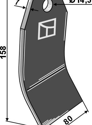 Blade 158x80mm