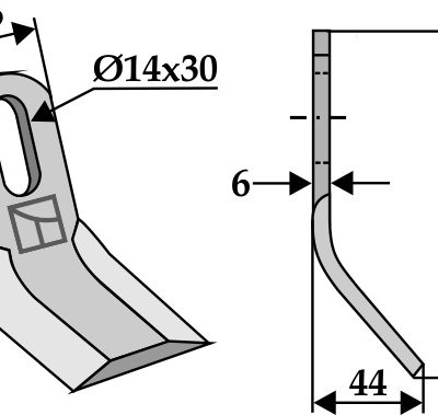 Y-blade 90x35mm
