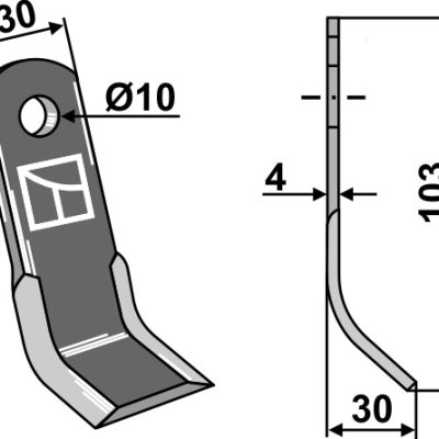 Y-blade 103x30mm