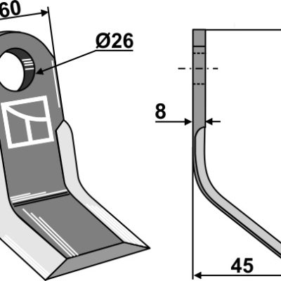 Y-blade141x60mm
