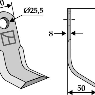 Y-blade 204x60mm