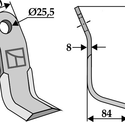 Y-blade 190x60mm