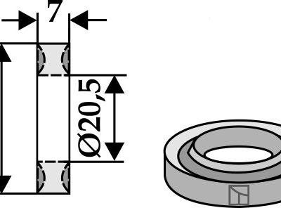 Safety ring Ø35,5x7xØ20,5