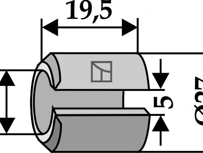 Clamping bush 19,5xØ21xØ27