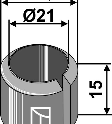 Clamping bush 15xØ21xØ26,9