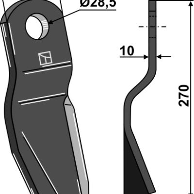 Flail 270x70mm - left