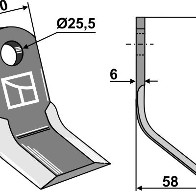 Y-Blade 140x60mm