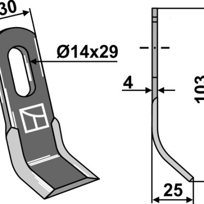 Y-blade 103x30mm