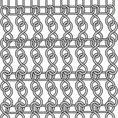 Mat made of chain 5x21