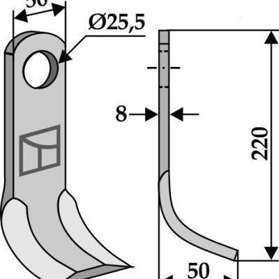 Y-blade 220x50mm