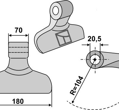Pruning hammer 180x70mm