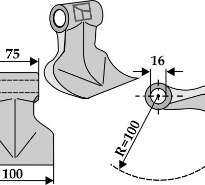 Pruning hammer 100x75mm
