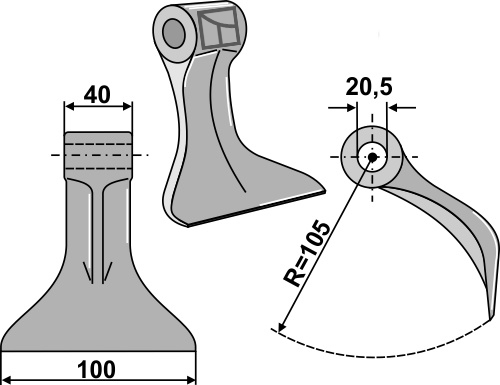 Pruning hammer 100x40mm