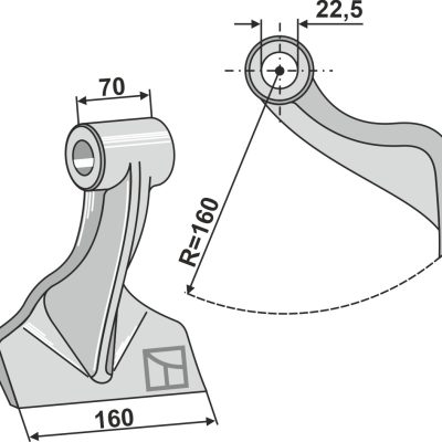 Pruning hammer 160x70mm