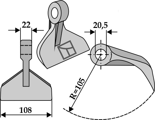 Pruning hammer 108x22mm
