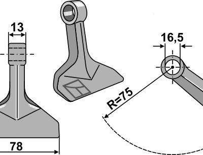 Pruning hammer 78x13mm