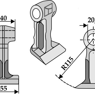 Pruning hammer 55x40mm