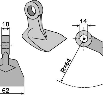 Pruning hammer 62x10mm