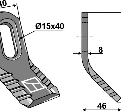 Y-blade 98x40mm