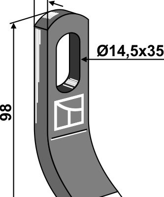 Flail 98x35mm