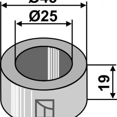 Bush Ø45x19xØ25