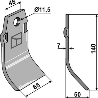 Blade 140x65mm