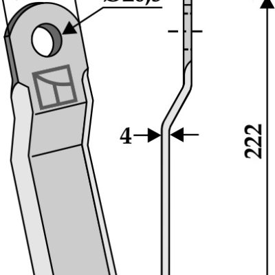 Blade 222x50mm