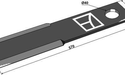 Mower blade 570mm