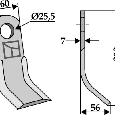 Y-blade 212x60mm