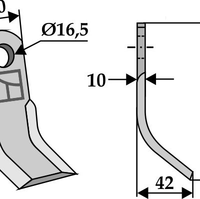 Y-blade 135x40mm
