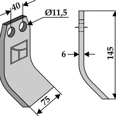 Flail 145x75mm