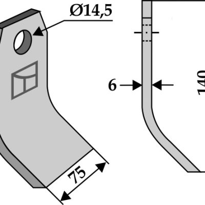 Flail 140x75mm