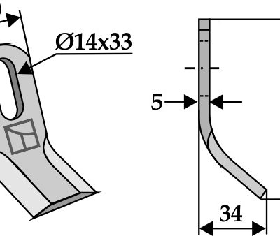 All-purpose Y-blade 95x40mm