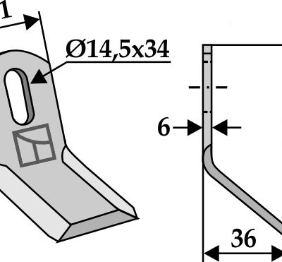 All-purpose Y-blade 96x41mm