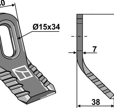 All-purpose Y-blade 100x40mm