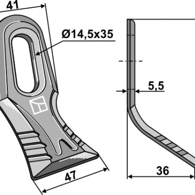 Y-blade 96x41mm