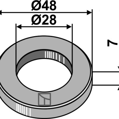 Washer Ø48x7xØ28
