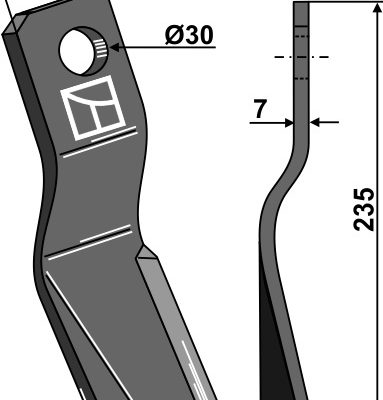 Flail 235x75mm