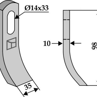 Flail 98x35mm