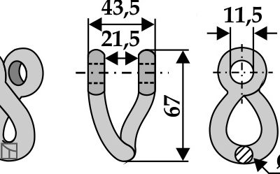 Twisted shackle