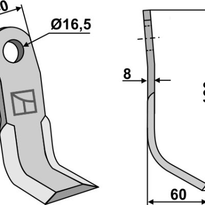 Y-blade 160x40mm