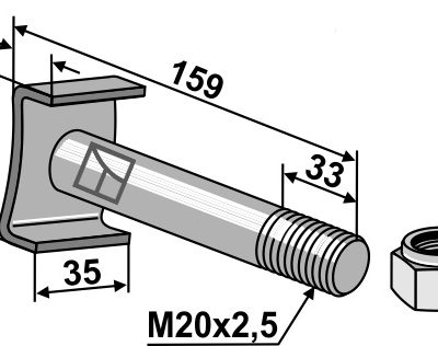Bolt with self-locking nut - 10.9