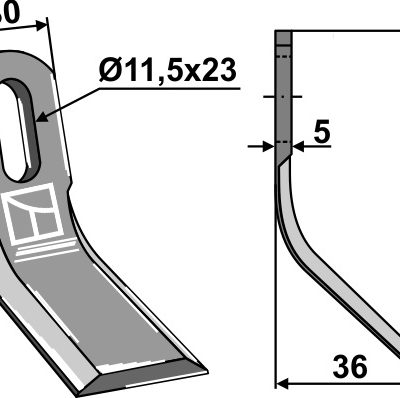 Y-blade 95x30mm
