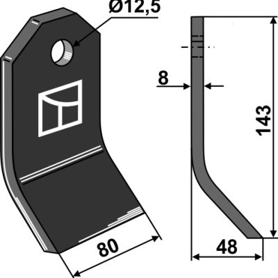 Flail 142x80mm