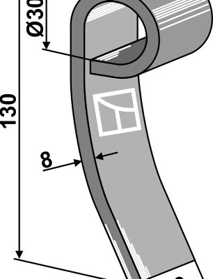 Flail 130x40mm